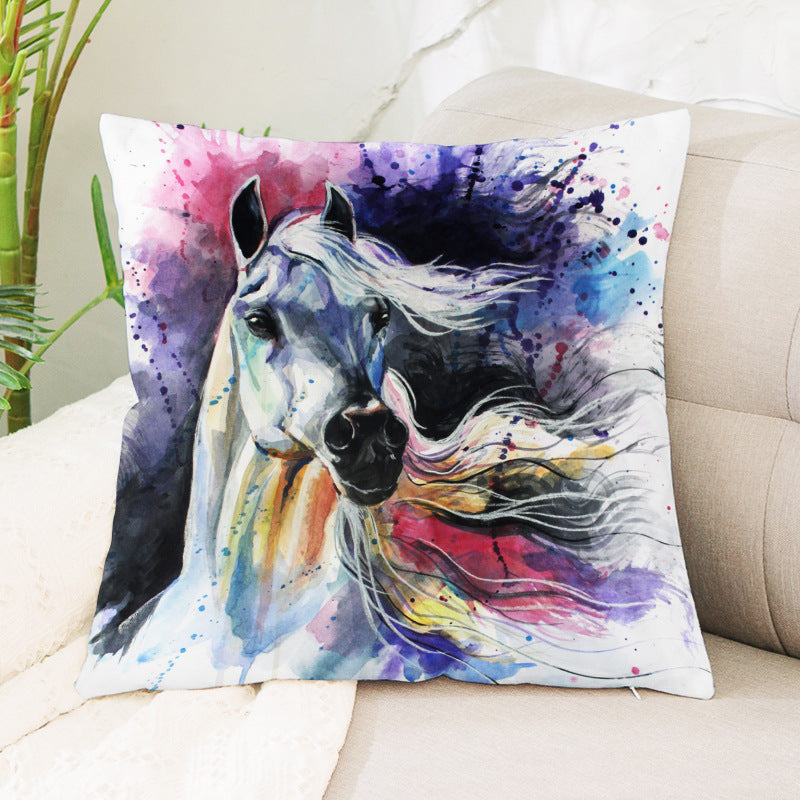 Horse Paintings Cushion Covers