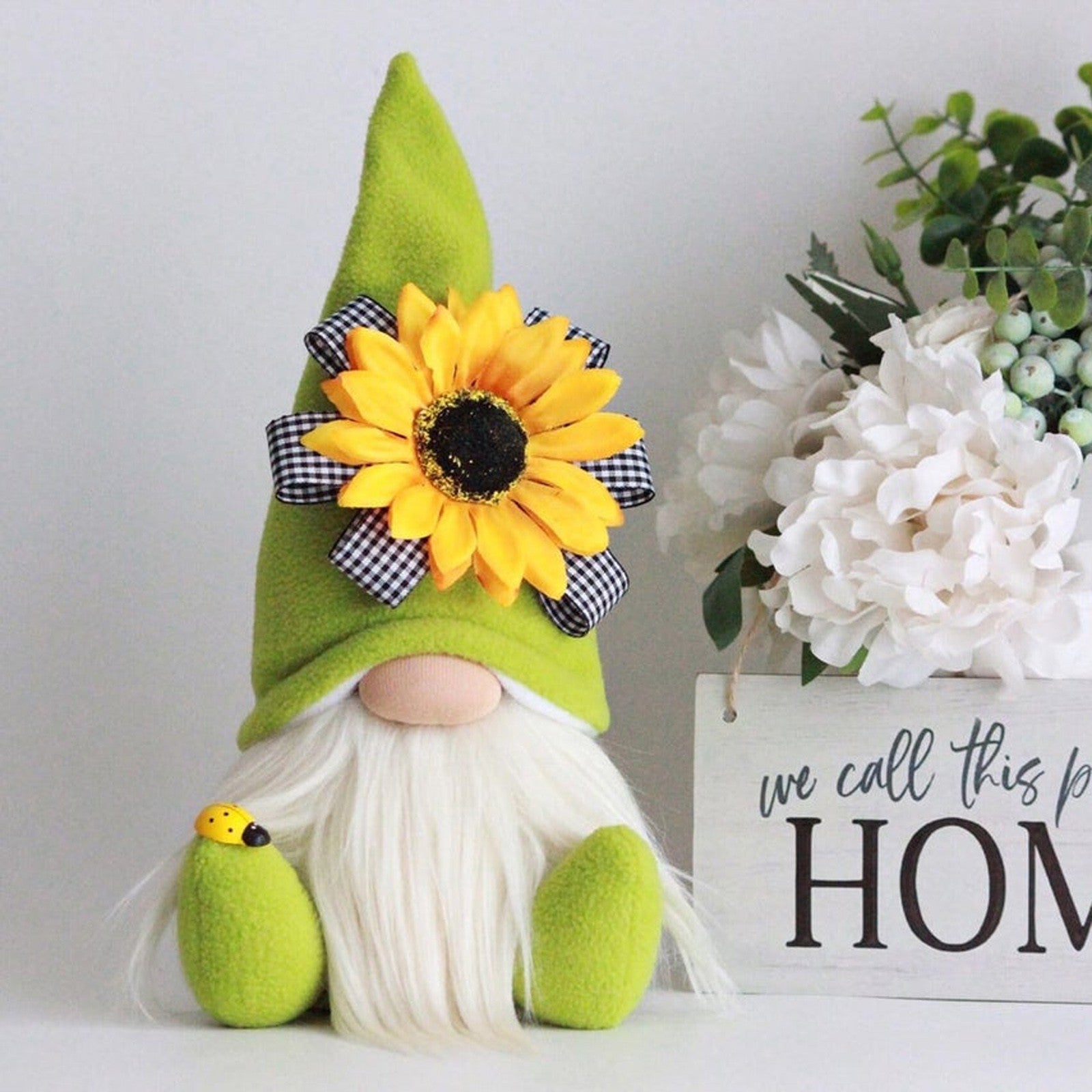 Bumble Bee Sunflower Gnome