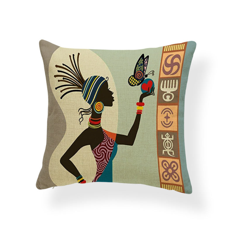 Beautiful African Woman Cushion Covers