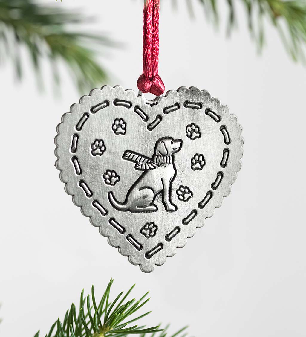 Solid Pewter Christmas Tree Ornaments