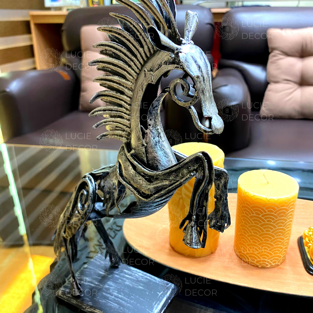 Handmade Horse Metal Sculpture