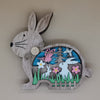 Wooden Easter Bunny Light Decoration