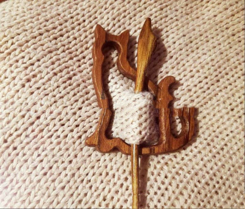 Wooden Shawl Pin Handmade Wooden Brooch Pin Sweater Woolly