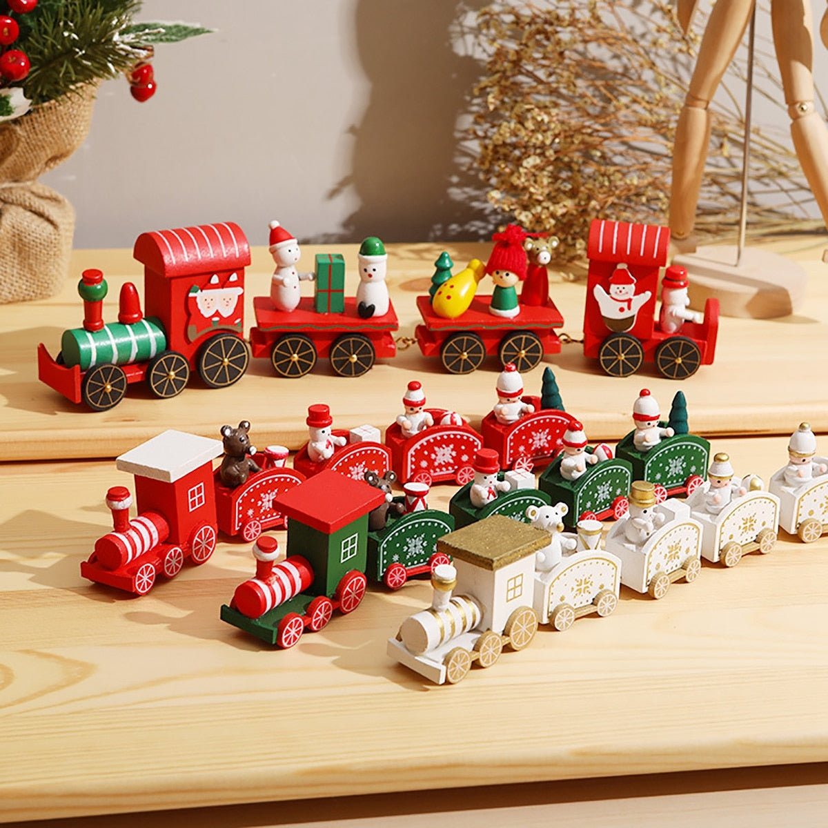 Christmas Hand-Painted Train