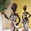 African Female Musician Handmade Sculpture