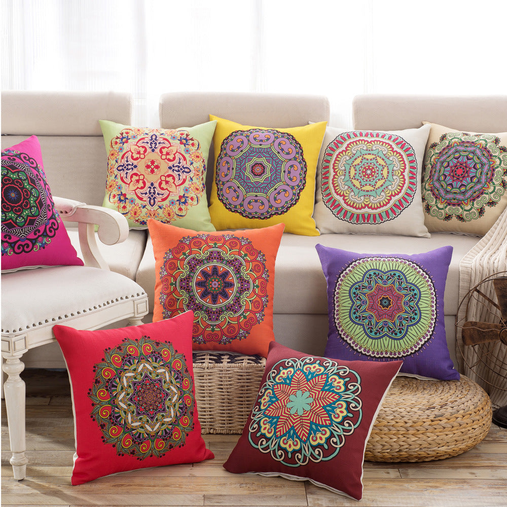 Mandala Sofa Pillows Covers